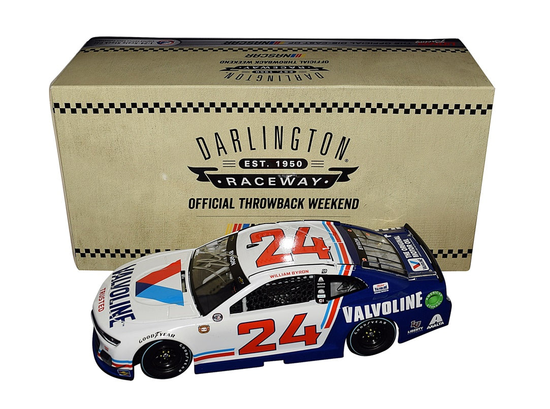 NASCAR 1/24 ケセロウスキー ダーリントンウィナー　サイン入り AUTOGRAPHED 2021 William Byron #24 Valvoline Racing