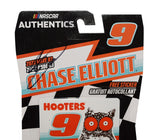 AUTOGRAPHED 2022 Chase Elliott #9 Hooters Racing (Hendrick Motorsports) NASCAR Authentics Wave 03 Signed Collectible 1/64 Scale NASCAR Diecast Car with COA