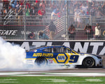 AUTOGRAPHED 2022 Chase Elliott #9 NAPA Racing ATLANTA RACE WIN BURNOUT (Home Track Victory) Signed 8X10 Inch Picture NASCAR Glossy Photo with COA