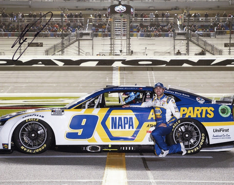 AUTOGRAPHED 2022 Chase Elliott #9 NAPA Racing DAYTONA 500 PIT ROAD (Next Gen Car) Hendrick Motorsports Signed 8X10 Inch Picture NASCAR Glossy Photo with COA