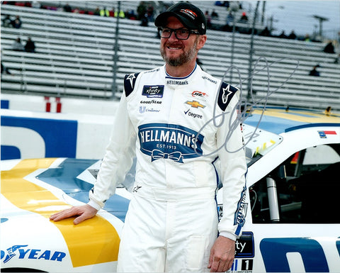 AUTOGRAPHED 2022 Dale Earnhardt Jr. #88 Hellmanns Fan Vote #FRIDGEHUNTERS (Martinsville Pit Road) Signed Picture 8X10 Inch NASCAR Glossy Photo with COA