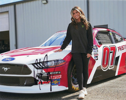 AUTOGRAPHED 2022 Hailie Deegan #07 Pristine Auction Racing (Xfinity Series) 1st Career Start Signed 8X10 Inch Picture NASCAR Glossy Photo with COA