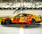 AUTOGRAPHED 2022 Joey Logano #22 Shell Pennzoil DAYTONA 500 NEW CAR (Team Penske) Signed 8X10 Inch Picture NASCAR Glossy Photo with COA