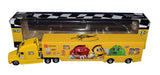 AUTOGRAPHED 2022 Kyle Busch #18 M&M's Team (Joe Gibbs Racing) NASCAR Authentics Signed 1/64 Scale NASCAR Hauler Transporter Diecast with COA