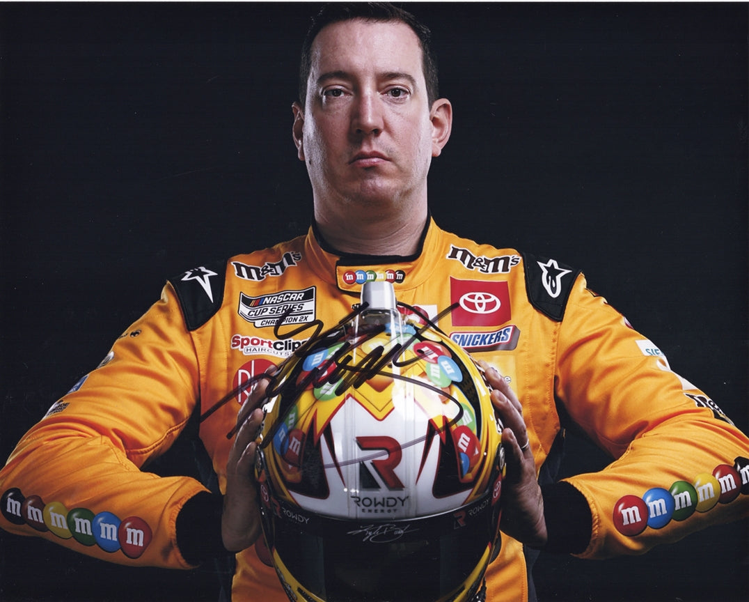 AUTOGRAPHED 2022 Kyle Busch #18 M&Ms Toyota Driver NASCAR MEDIA DAY (J ...