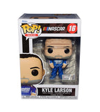 AUTOGRAPHED 2022 Kyle Larson #5 HendrickCars.com Racing NASCAR FUNKO POP #16 Rare Signed Collectible Official Figure / Figurine with COA