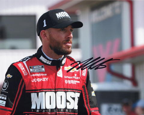 AUTOGRAPHED 2022 Ross Chastain #1 Be A Moose TALLADEGA RACE WIN (Pre-Race Pit Road) Trackhouse Signed 8X10 Inch Picture NASCAR Glossy Photo with COA