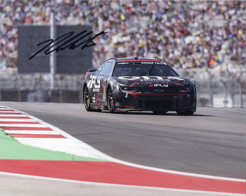 AUTOGRAPHED 2022 Ross Chastain #1 Trackhouse Racing CIRCUIT OF THE AMERICAS RACE WIN (Road Couse) 1st Career Victory Signed 8X10 Inch Picture NASCAR Glossy Photo with COA