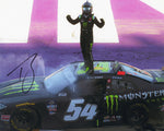 AUTOGRAPHED 2022 Ty Gibbs #54 Monster Energy Car MICHIGAN RACE WIN (Victory Lane Celebration) Signed 8X10 Inch Picture NASCAR Glossy Photo with COA