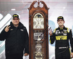AUTOGRAPHED 2022 William Byron #24 Raptor Racing MARTINSVILLE RACE WIN (Grandfather Clock Trophy) Signed 8X10 Inch Picture NASCAR Glossy Photo with COA