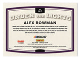 AUTOGRAPHED Alex Bowman 2022 Donruss Racing UNDER THE LIGHTS (#48 Ally Car) Rare Insert Signed Collectible NASCAR Trading Card with COA