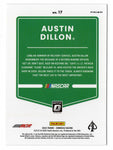 AUTOGRAPHED Austin Dillon 2022 Donruss Optic Racing RARE SILVER PRIZM Insert Signed NASCAR Collectible Trading Card with COA