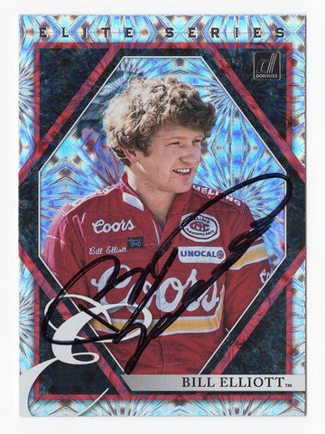 AUTOGRAPHED Bill Elliott 2022 Donruss Racing ELITE SERIES (#9 Coors Team) Rare Insert Signed Collectible NASCAR Trading Card with COA