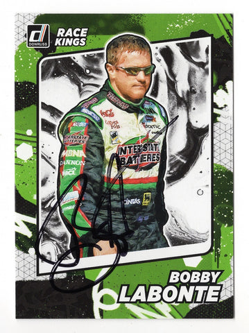 AUTOGRAPHED Bobby Labonte 2022 Donruss Racing RACE KINGS (#18 Interstate Batteries Team) Signed Collectible NASCAR Trading Card with COA