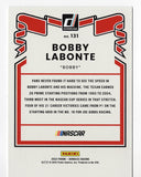 AUTOGRAPHED Bobby Labonte 2022 Donruss Racing RARE BLUE PARALLEL (#18 Interstate Team) Insert Signed Collectible NASCAR Trading Card #066/199 with COA