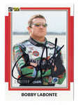 AUTOGRAPHED Bobby Labonte 2022 Donruss Racing RARE RED PARALLEL (#18 Interstate Team) Insert Signed Collectible NASCAR Trading Card #196/299 with COA