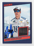 AUTOGRAPHED Brad Keselowski 2019 Donruss Racing RACE-USED TIRE MEMORABILIA Rare Insert Signed Collectible NASCAR Trading Card with COA