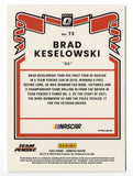AUTOGRAPHED Brad Keselowski 2022 Donruss Optic Racing RARE SILVER PRIZM Insert Signed NASCAR Collectible Trading Card with COA