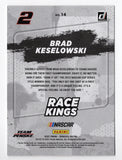 AUTOGRAPHED Brad Keselowski 2022 Donruss Racing RACE KINGS Rare Gray Parallel Insert Signed NASCAR Collectible Trading Card with COA