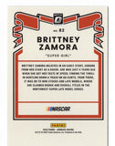 AUTOGRAPHED Brittney Zamora 2022 Donruss Optic Racing SUPER GIRL (K&N Series) Signed NASCAR Collectible Trading Card with COA