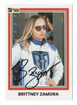 AUTOGRAPHED Brittney Zamora 2022 Donruss Racing SUPER GIRL (K&N Series) Signed NASCAR Collectible Trading Card with COA