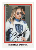 AUTOGRAPHED Brittney Zamora 2022 Donruss Racing SUPER GIRL (K&N Series) Signed NASCAR Collectible Trading Card with COA