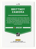 AUTOGRAPHED Brittney Zamora 2022 Donruss Racing (#10 Rackley Team) K&N Series Signed NASCAR Collectible Trading Card with COA