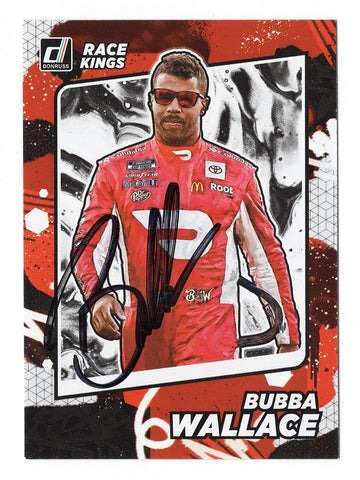 AUTOGRAPHED Bubba Wallace 2022 Donruss Racing RACE KINGS (#23 Door Dash) 23XI Team Signed NASCAR Collectible Trading Card with COA