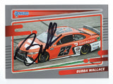 AUTOGRAPHED Bubba Wallace 2022 Donruss Racing (#23 Door Dash Car) RARE GRAY PARALLEL 23XI Racing Signed NASCAR Collectible Trading Card with COA