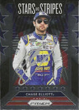AUTOGRAPHED Chase Elliott 2020 Panini Prizm Racing STARS AND STRIPES (#9 NAPA Team) Rare Insert Signed NASCAR Collectible Trading Card with COA