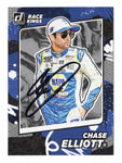 AUTOGRAPHED Chase Elliott 2022 Donruss Racing RACE KINGS Rare Gray Parallel Signed NASCAR Collectible Trading Card with COA