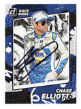 AUTOGRAPHED Chase Elliott 2022 Donruss Racing RACE KINGS (#9 NAPA Team) Black Signed NASCAR Collectible Trading Card with COA