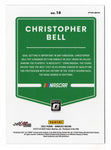 AUTOGRAPHED Christopher Bell 2022 Donruss Optic Racing RARE SILVER PRIZM Signed NASCAR Collectible Trading Card with COA
