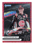 AUTOGRAPHED Christopher Bell 2022 Donruss Racing PLAYOFFS ROUND OF 16 Rare Insert Signed NASCAR Collectible Trading Card with COA