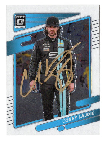 AUTOGRAPHED Corey Lajoie 2022 Donruss Optic Racing (Spire Motorsports) NASCAR Cup Series Signed NASCAR Collectible Trading Card with COA