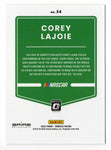 AUTOGRAPHED Corey Lajoie 2022 Donruss Optic Racing (Spire Motorsports) NASCAR Cup Series Signed NASCAR Collectible Trading Card with COA