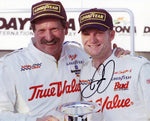 AUTOGRAPHED Dale Earnhardt Jr. 1999 TruValue DAYTONA IROC SERIES RACE WIN (Victory Lane with Father) Signed 8X10 Inch Picture NASCAR Glossy Photo with COA