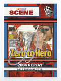 AUTOGRAPHED Dale Earnhardt Jr. 2005 Press Pass Racing NASCAR SCENE (Zero To Hero) Atlanta Comeback Win 2004 Replay Signed NASCAR Collectible Trading Card with COA