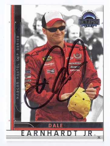 AUTOGRAPHED Dale Earnhardt Jr. 2007 Press Pass Eclipse Racing CHECKLIST (#8 Budweiser Team) Signed NASCAR Collectible Trading Card with COA