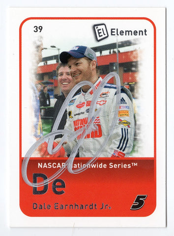 AUTOGRAPHED Dale Earnhardt Jr. 2009 Wheels Element Racing (#5 National Guard Team) Busch Series Signed NASCAR Collectible Trading Card with COA