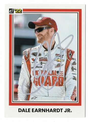 AUTOGRAPHED Dale Earnhardt Jr. 2022 Donruss Racing PIED PIPER (#88 National Guard Team) Signed NASCAR Collectible Trading Card with COA