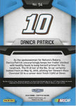 AUTOGRAPHED Danica Patrick 2016 Panini Certified Racing (#10 Nature's Bakery Team) Signed Collectible NASCAR Trading Card with COA