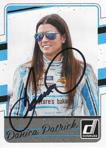 AUTOGRAPHED Danica Patrick 2017 Donruss Racing (#10 Nature's Bakery Team) Signed Collectible NASCAR Trading Card with COA