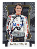AUTOGRAPHED Danica Patrick 2017 Panini Select Racing GRANDSTAND (#10 Mobil 1 Team) Signed NASCAR Collectible Trading Card with COA