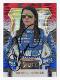 AUTOGRAPHED Danica Patrick 2017 Panini Select Racing RED WHITE & BLUE PRIZM Rare Insert Signed NASCAR Collectible Trading Card with COA #235/299
