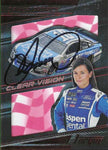 AUTOGRAPHED Danica Patrick 2017 Panini Torque Racing CLEAR VISION Rare Red Parallel Insert Signed Collectible NASCAR Trading Card #29/49 with COA
