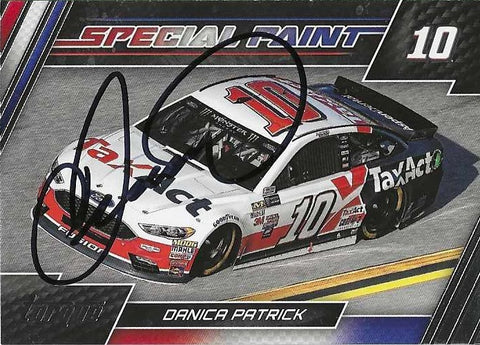 AUTOGRAPHED Danica Patrick 2017 Panini Torque Racing SPECIAL PAINT Insert Signed Collectible NASCAR Trading Card with COA