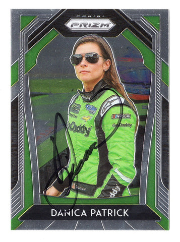 AUTOGRAPHED Danica Patrick 2020 Panini Prizm Racing (#10 GoDaddy Team) Signed NASCAR Collectible Trading Card with COA