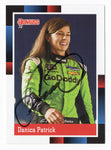 AUTOGRAPHED Danica Patrick 2021 Donruss Racing 1988 RETRO (#10 GoDaddy Team) Signed NASCAR Collectible Trading Card with COA