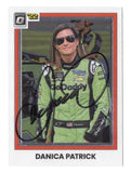 AUTOGRAPHED Danica Patrick 2022 Donruss Optic Racing (#10 GoDaddy Team) Signed NASCAR Collectible Trading Card with COA